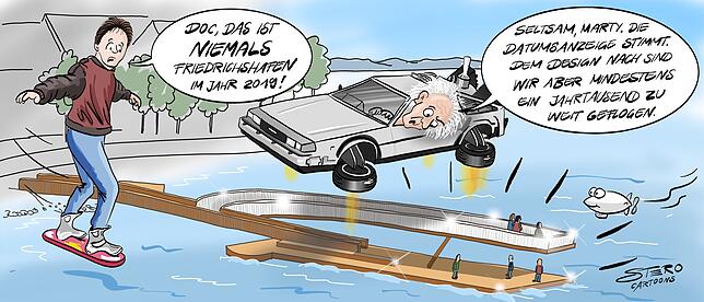 Bild 2: So bunt war das Jahr in Friedrichshafen: Ein Rückblick in Karikaturen