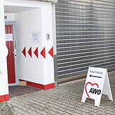 Eingang zum Sozialkaufhaus