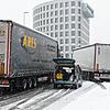 Schnee-Chaos auf den Straßen in Friedrichshafen: Viele Beschäftigte arbeiten deshalb lieber von Zuhause. Bild: Bengelsdorf