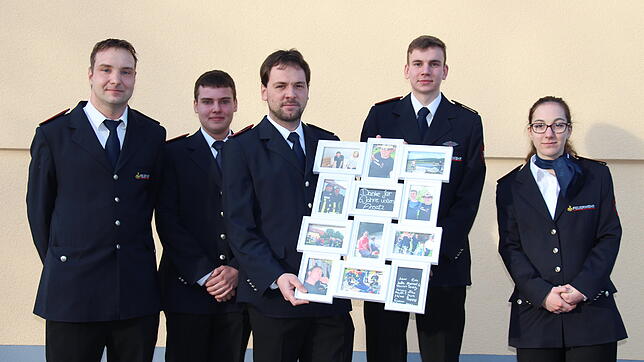 Das Ausbilder-Team der Jugendfeuerwehr Pfohren/ Neudingen. (Von links) Jens Homburger, Thimo Przystaw, Alexander Preis, Simon Dörflinger ...