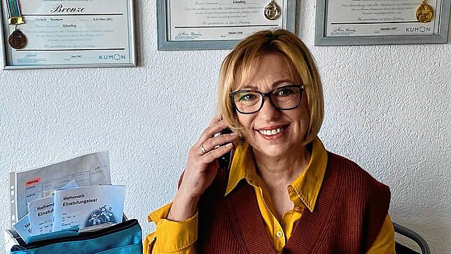 Rossitza Baumann leitet seit 17 Jahren das Kumon-Lerncenter in Küssaberg. Mit Redakteurin Susann Duygu-D&lsquo;Souza spricht sie ...