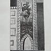 Der heilige Christophorus, als Wandbild verewigt, auf dem mittlerweile abgebrochenen Christophstor.