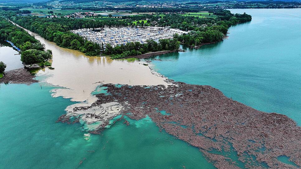 Durch das Hochwasser vor einem Jahr wurden Baumstämme und Bruchholz in den Bodensee geschwemmt. Nun warnt die Umwelthilfe, denn der ...