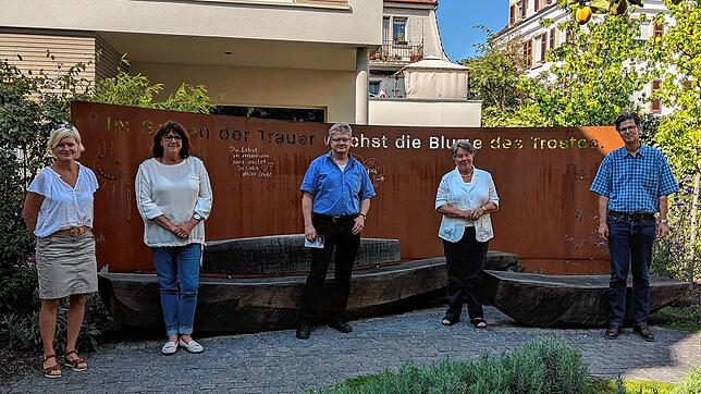 Das Horizont-Team freut sich auf die Themenwoche zum Welthospiztag mit sechs Veranstaltungen. Von links: Susanne Storz (Leiterin ...