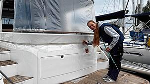 Die Engenerin Inga Schlotter ist Bootssattlerin.