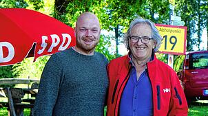 Lukas Graf (links) führt derzeit den SPD-Ortsverband Stetten am kalten Markt, Reiner Marquart ist Vorsitzender der Meßkircher ...