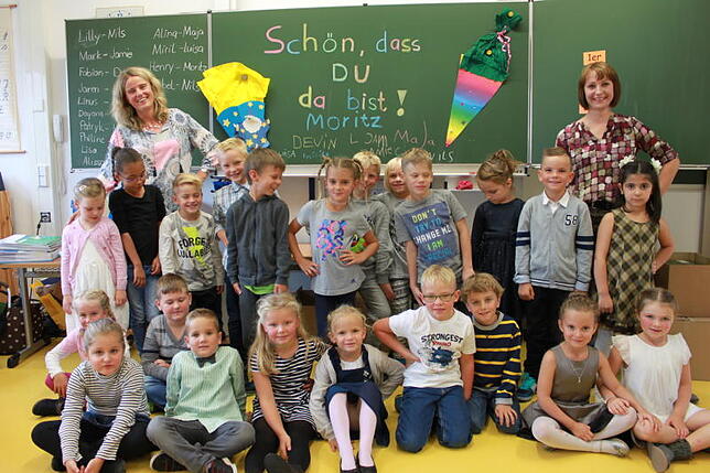 16 Schüler sind nun gemeinsam in der gemischten Klasse 1/2 MA mit Frau Bachstein und Frau Konrad an der Härle-Schule in Pfullendorf.