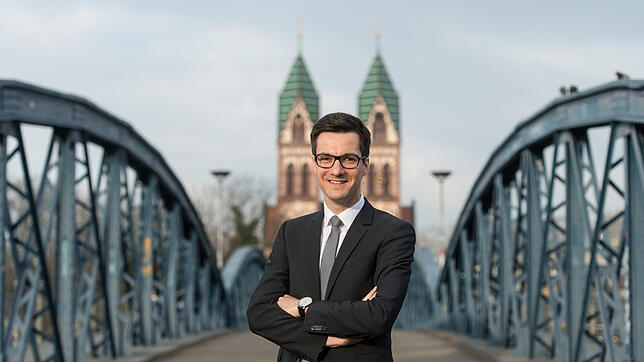 Der 33-jährige Martin Horn will Oberbürgermeister von Freiburg werden. Bild: dpa
