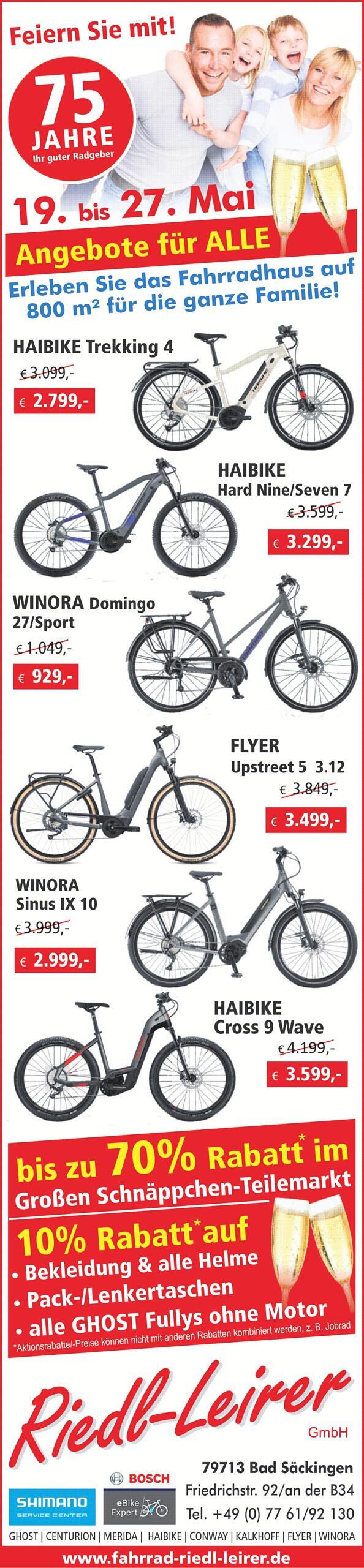 Bild 1: 75 Jahre Radsport Riedl-Leirer Bad Säckingen : Mit Qualität gut unterwegs