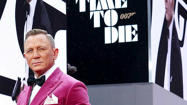 Es war sein letzter Auftritt als James Bond: Daniel Craig auf dem roten Teppich zur Filmpremiere von "No time to die".