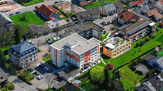 Die Gebäude der Wehrer Bürgerstiftung aus der Vogelperspektive. Bild: Erich Meyer