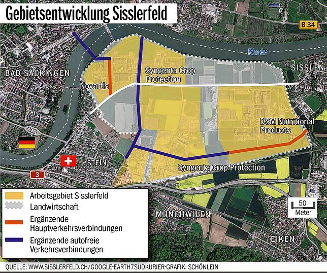 Die Entwicklungsplanung für das Sissler Feld.