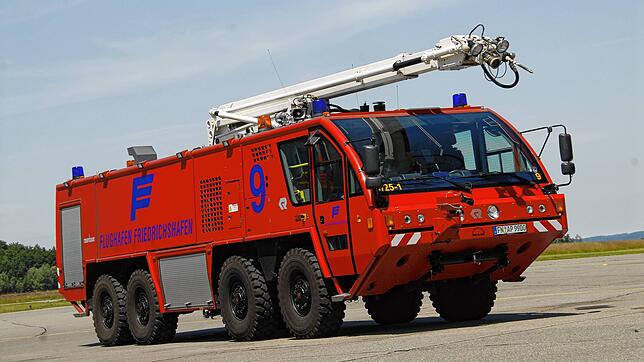 An der Notfallübung wird unter anderem die Flughafenfeuerwehr teilnehmen.