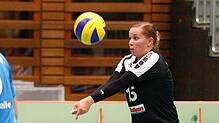 Sonja Kühne spielte in Stuttgart die komplette Spielzeit auf der Libero-Position und zeigte dabei eine überzeugende Leistung. Bild: Klein