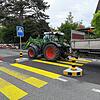 In diesem Traktor übersah ein 76-Jähriger einen querenden Fußgänger auf dem Zebrastreifen und überrollte diesen.