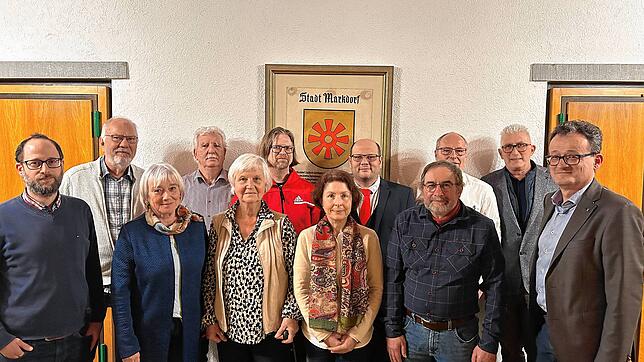 Die Kandidaten der SPD (von links): Christoph Dembek, Manfred Bastian, Edeltraud Kiechle-Winkhart, Lothar Groß, Gabriele Goumas, Ulrich ...
