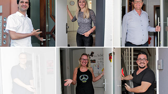 Diese fünf Kandidaten stehen beim zweiten Wahlgang auf den Stimmzetteln (von oben links nach unten rechts): Jörg Röber, Marina ...