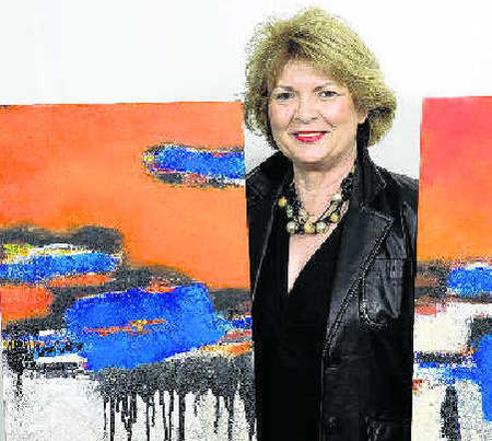 Marianne Riexinger mag die Farbe als Basis ihrer Arbeiten.