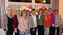 Das Leitungsteam der KFD Steißlingen mit Erika Kornmaier, Angelika Jaiter, Claudia Reckert, Veronika Korherr, Katrin Mattes, Hildegard ...