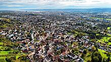 Konstanz aus der Luft. Die Stadt unterliegt bald nicht mehr der Mietpreisbremse.