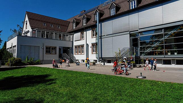 Blick auf die Kindertagesstätte Johanna-Schwer in der Zeppelinstraße 1 in Villingen.