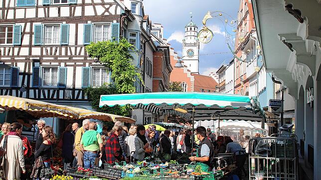 Bild : Einkaufen in Ravensburg: Einkaufen in historischer Kulisse