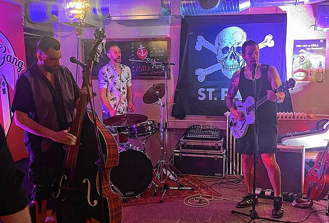 Die Churchville Gang spielte Rockabilly und Rock&lsquo;n&lsquo;Roll im Herr Lehmann.