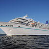 Die 1991 gebaute „MS Amadea“ ist seit 2015 Drehort für die ZDF-Reihe „Traumschiff“.