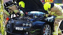 Ein Rauchendes Auto auf einem Parkplatz in der Max-Stromeyer Straße löste am Donnerstag, 23. Oktober, einen Feuerwehreinsatz aus. Als ...