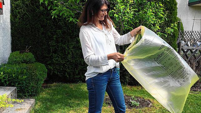So hat Silke Lopes den Gelben Sack am liebsten: leer. Mit ihrem Unverpackt-Laden möchte sie dazu beitragen, dass der Müllberg sinkt.