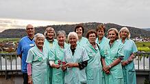 Die grünen Damen und Herren am Klinikum Hochrhein in Waldshut feiern Jubiläum. Seit 25 Jahren sind sie neben dem medizinischen Personal ...