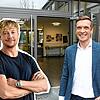 Martin Trinkner, Leiter der Peter-Thumb-Gemeinschaftsschule in Hilzingen (rechts), freut sich, dass seine Schule zum Netzwerk ...