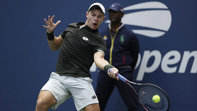 Dominik Koepfer zeigte auch im Achtelfinale der US Open gegen den haushohen Favoriten Medwedew eine leidenschaftliche Vorstellung.