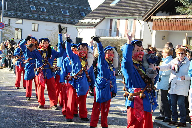 Die Narrenzunft Kiiholzbuuwe Bietigheim. Bild: Roland Dürrhammer