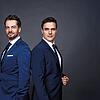 Mit Rechtsanwalt Alexander Stevens (links) tritt Tagesschausprecher Constantin Schreiber mit dem Programm „Angeklagt – schuldig oder ...