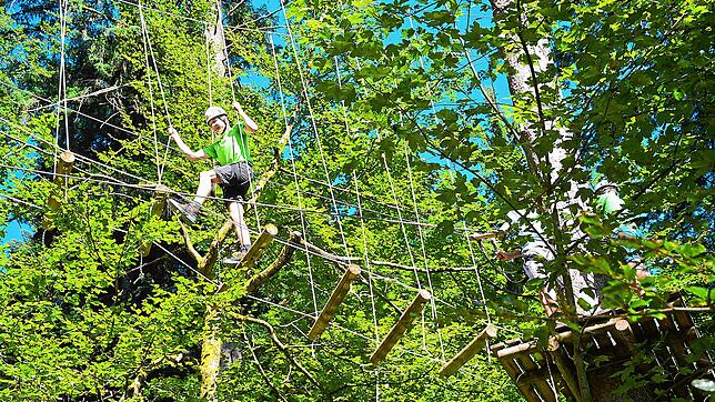 Einen Hochseilgarten wie hier bei Schonach soll auch oberhalb des Bergsees entstehen. Bauplanungsrechtlich wird dafür der Weg frei gemacht.