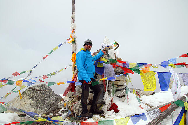 Gerhard Albicker war auch im Langtanggebiet in Nepal.