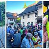 Viele Lottstetter besuchen die Baulärm-Aktion der Bürgerinitiative, um sich ein Bild der geplanten Doppelspur-Arbeiten zu machen.