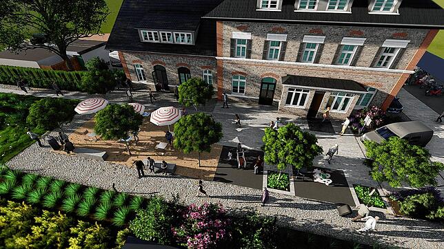 Eine Investorengruppe &ndash; die Bahnhof Markdorf Gmbh  &ndash; hat das Bahnhofsgebäude von der Stadt gekauft und saniert. Hier eine ...
