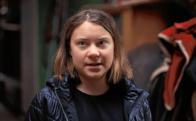 Die Klimaaktivistin Greta Thunberg spricht bei einem Interview mit der Deutschen Presse-Agentur.