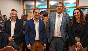 Sie sind bei der Wahl angetreten (von links): Manuel Strasser, Christoph Huber, Andreas Lipp und Amtsinhaberin Jacqueline Alberti.