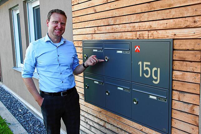 Digitalisierung bis in den Briefkasten: Beim Bau der Mikrolofts hat Sebastian Merkle von der Baugenossenschaft Familienheim in ...