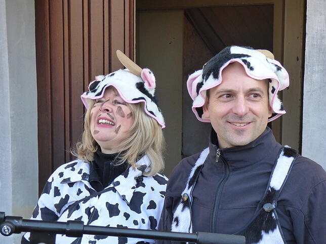 Ortsvorsteher Stefan Dunaiski und Stellvertreterin Christine Schnell (links).