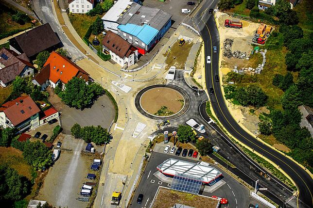 Die Baustelle im August 2018 aus der Luft.