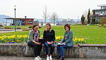 Melanie Hahn, Vanessa Stemmer und Sandra Domogalla (von links) planen für dieses Jahr viele Feste sowie andere kulturelle und ...