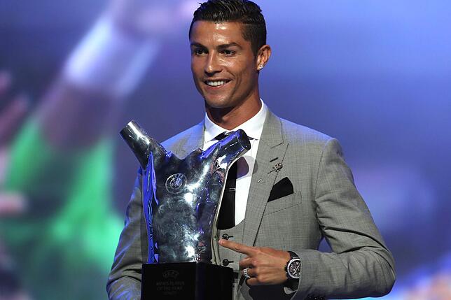 Cristiano Ronaldo wurde als Fußballer des Jahres geehrt.