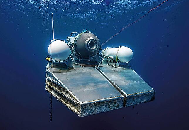 Dieses undatierte vom American Photo Archive herausgegebene Foto zeigt das Tauchboot „Titan“ von OceanGate Expeditions, das ...
