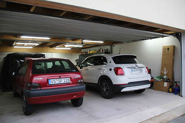 Die Garage hat bei Daniel Pfarherr oberste Priorität.