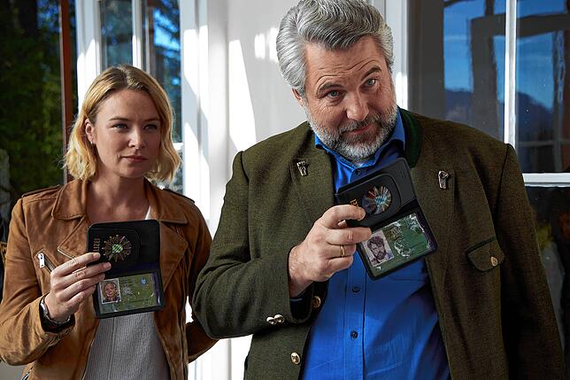 &bdquo;Traumhafte Zusammenarbeit&ldquo;: Kommissarin Eva Winter (Vanessa Eckart) und Kommissar Anton Stadler (Dieter Fischer) ermitteln.