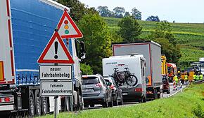 Stillstand auf der B31? Auslöser können ein Unfall, eine Baustelle oder andere Bauarbeiten sein. (Symbolfoto)